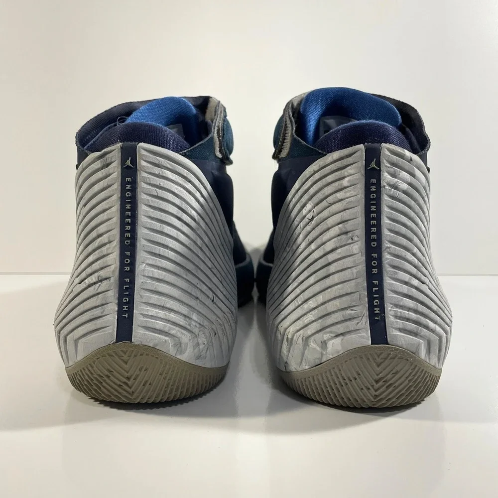 Nike Mens Size 9 Jordan Why Not Zer0.1 Georgetown Navy/Grey/White AA2510-406